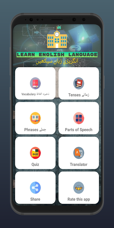 Learn English in Urdu Captura de pantalla 1