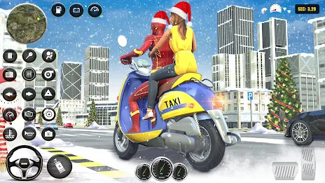 Superhero Bike Taxi: Bike Game Tangkapan skrin 1