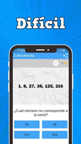 Secuencias numéricas Schermafbeelding 2