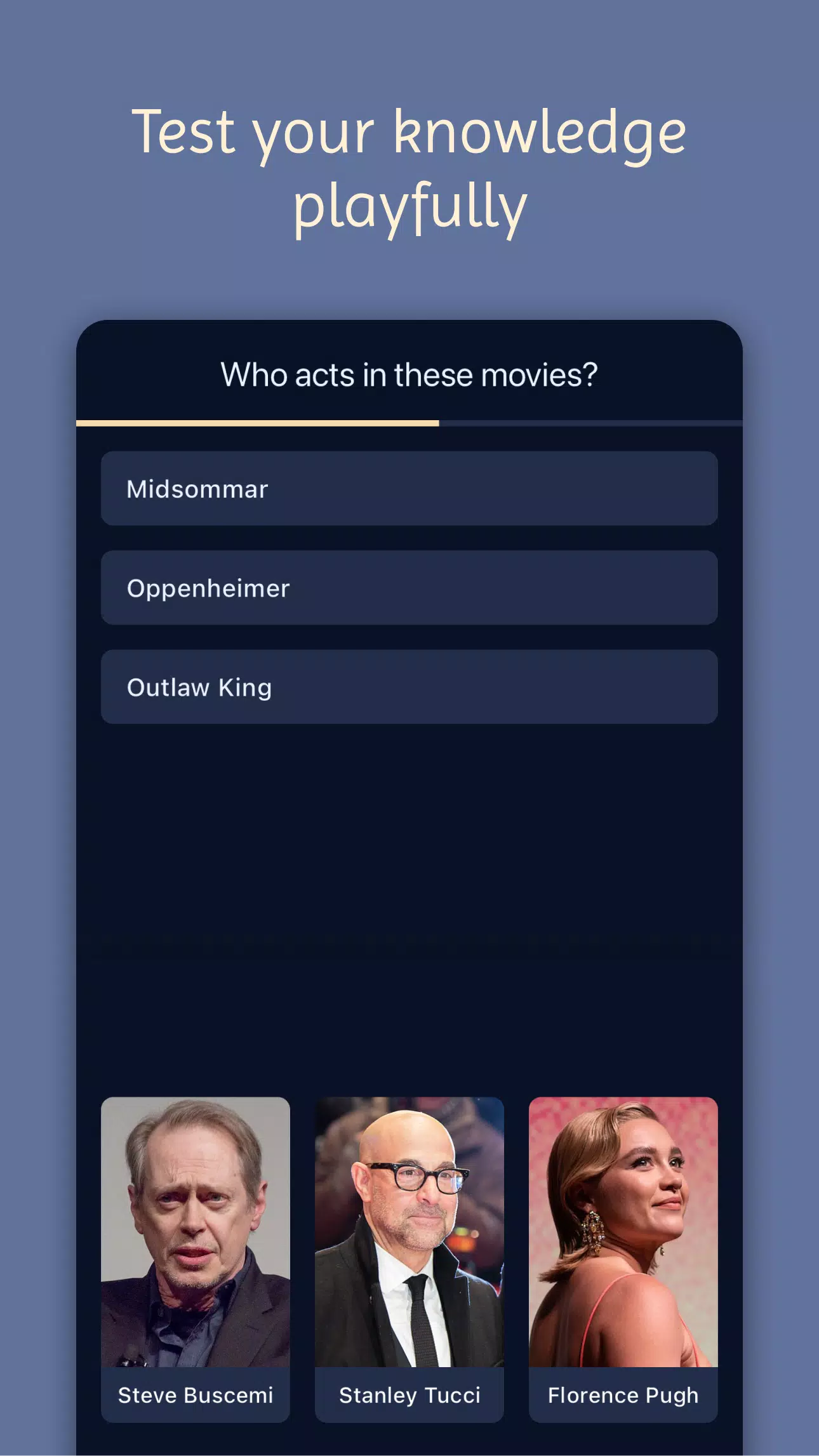 Movie & Actor Quiz Schermafbeelding 0