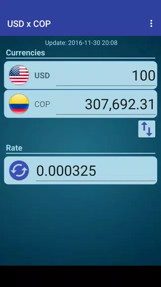 US Dollar to Colombian Peso Screenshot 0