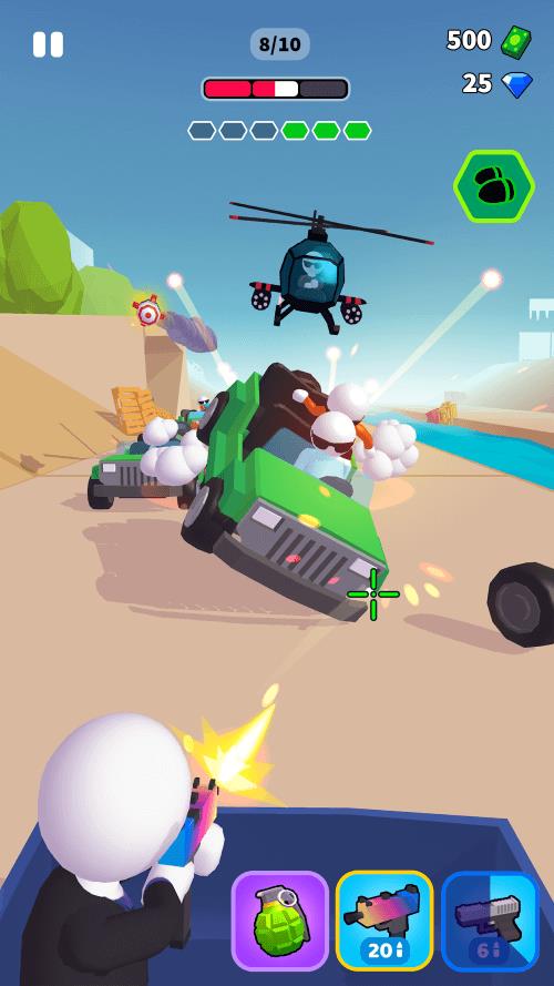 Rage Road - Car Shooting Game স্ক্রিনশট 0