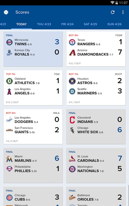 CBS Sports App: Scores & News Captura de tela 0