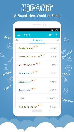 HiFont - Fonts&Wallpapers ภาพหน้าจอ 2