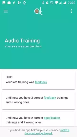 Audio Training EQ and Feedback Tangkapan skrin 0