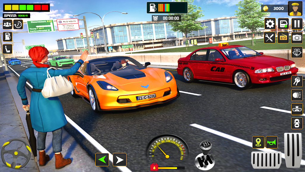 City Cab Driver Car Taxi Games Ảnh chụp màn hình 3