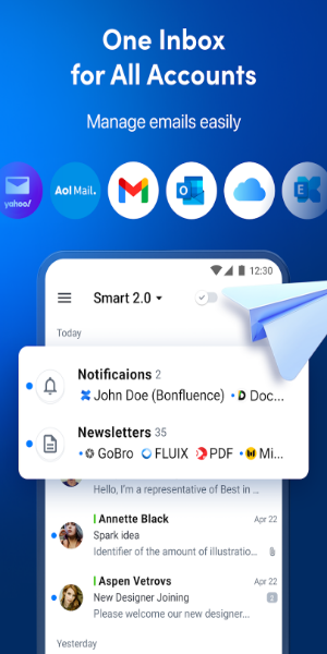 Spark AI Mail – スマートなメールアプリ スクリーンショット 0