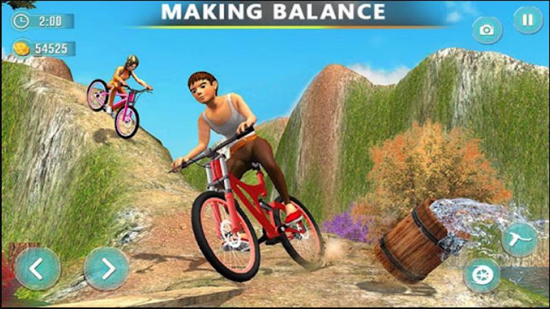 Offroad Bicycle Bmx Stunt Game 스크린샷 2