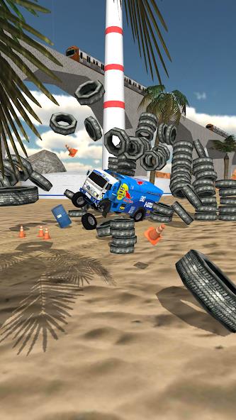 Stunt Truck Jumping Mod Capture d'écran 2