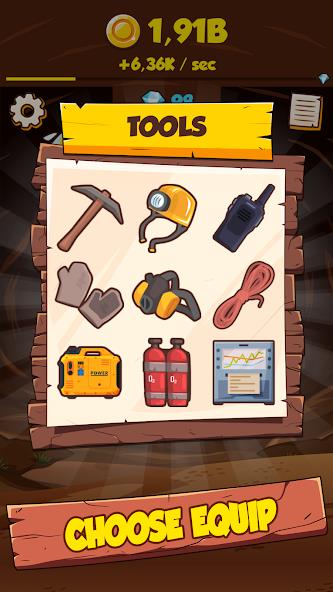 Idle Miner Clicker: Tap Tycoon Mod ဖန်သားပြင်ဓာတ်ပုံ 3