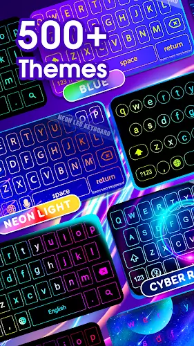 Schermata Neon LED Keyboard: RGB & Emoji 2