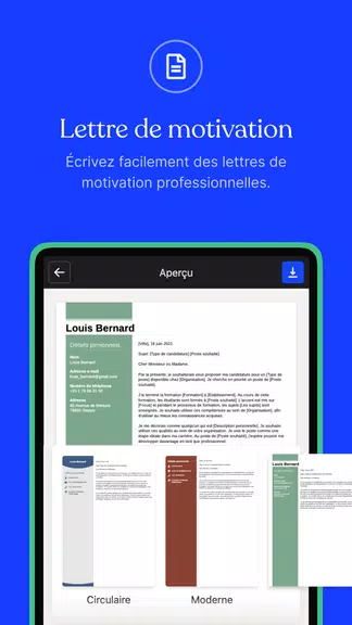 CV.fr : Créer un CV pro應用截圖第1張