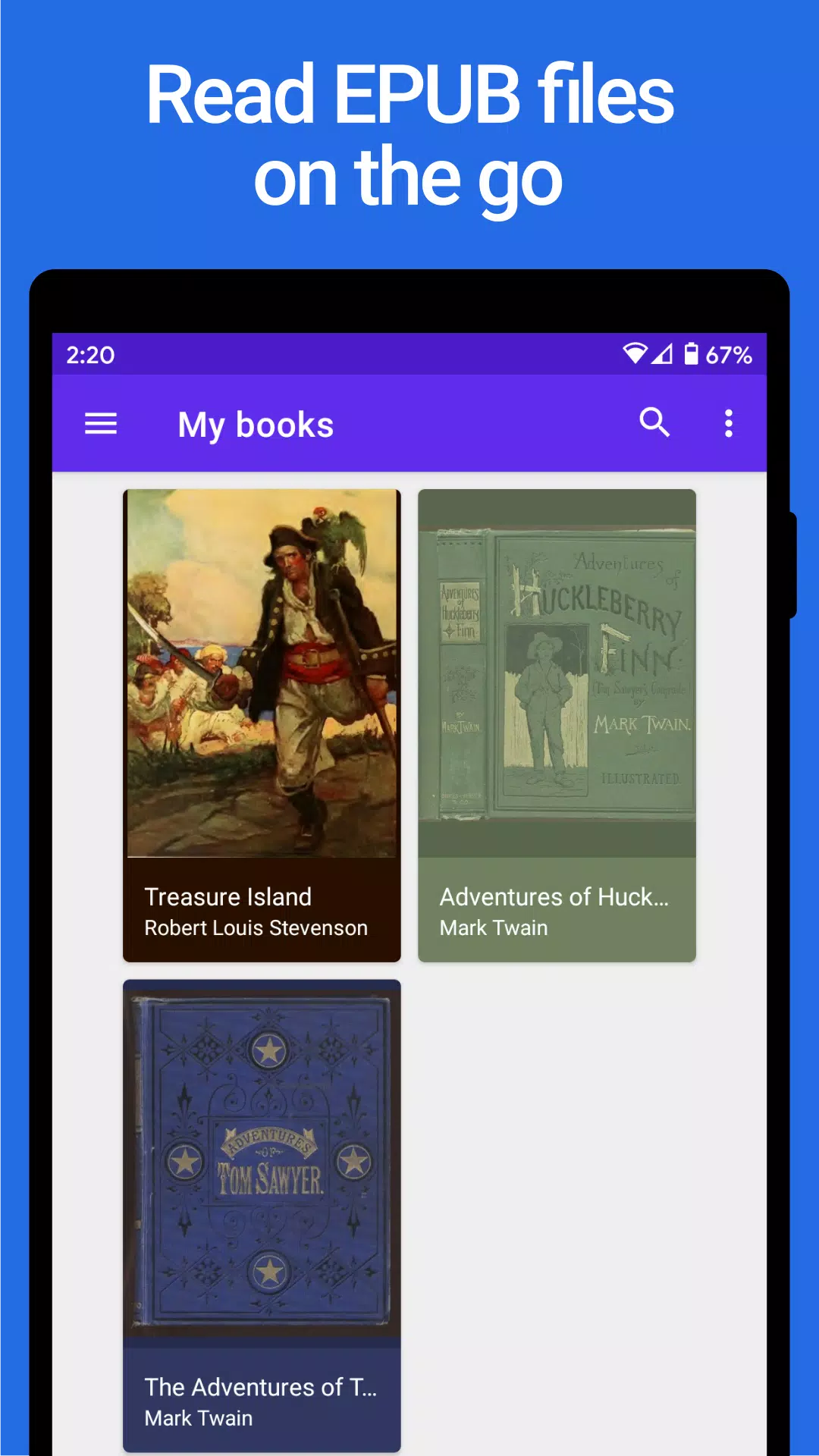 Lithium: EPUB Reader スクリーンショット 0