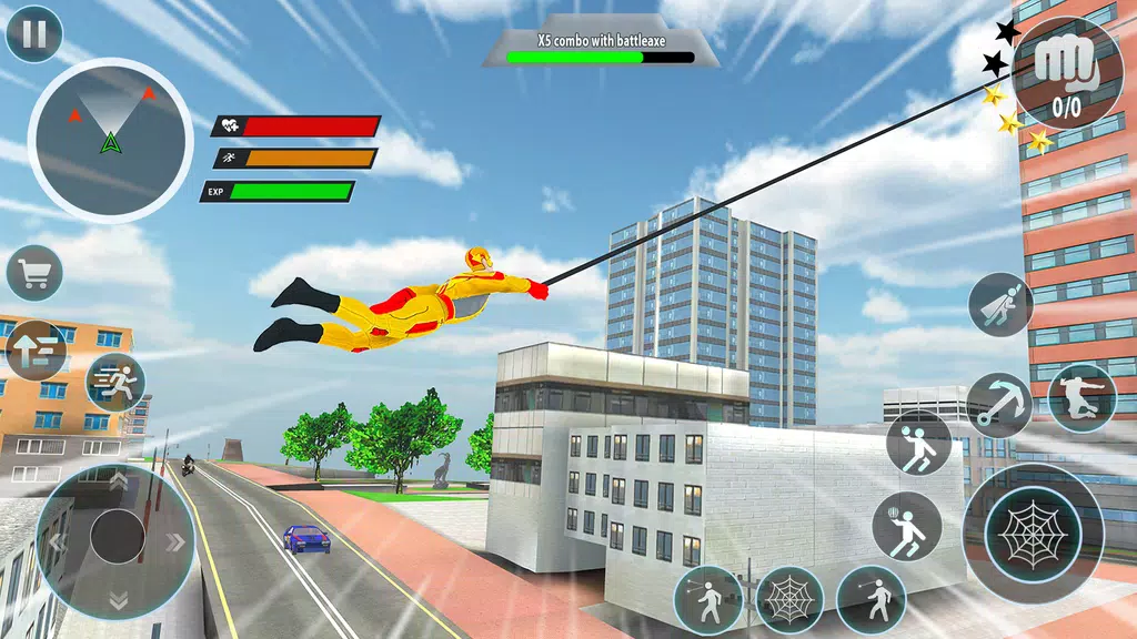 Police Robot Rope Hero Game 3d Captura de pantalla 2