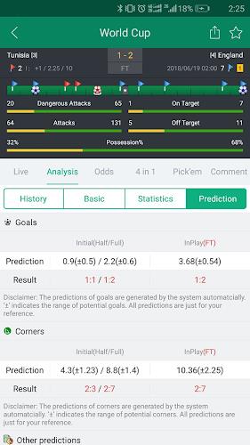 Soccer Predictions, Betting Tips and Live Scores Schermafbeelding 1