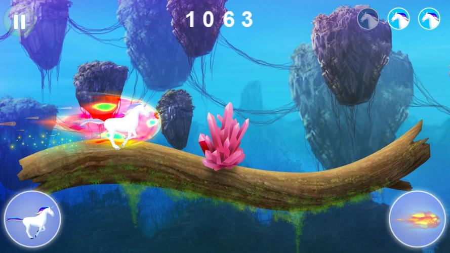 Unicorn dash : Magical Sky Captura de tela 1