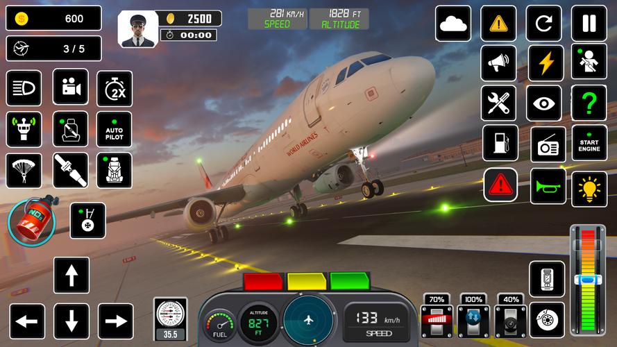 Pilot Flight Simulator Games ภาพหน้าจอ 0