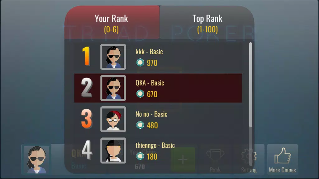 Lieng Offline - Triad Poker 3 Tangkapan skrin 1