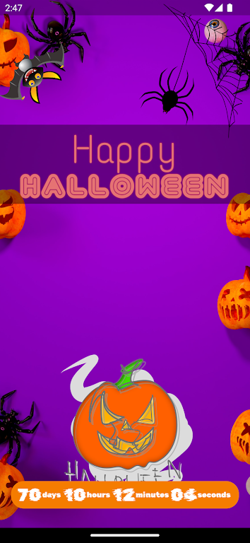 How long until Halloween? Tangkapan skrin 1