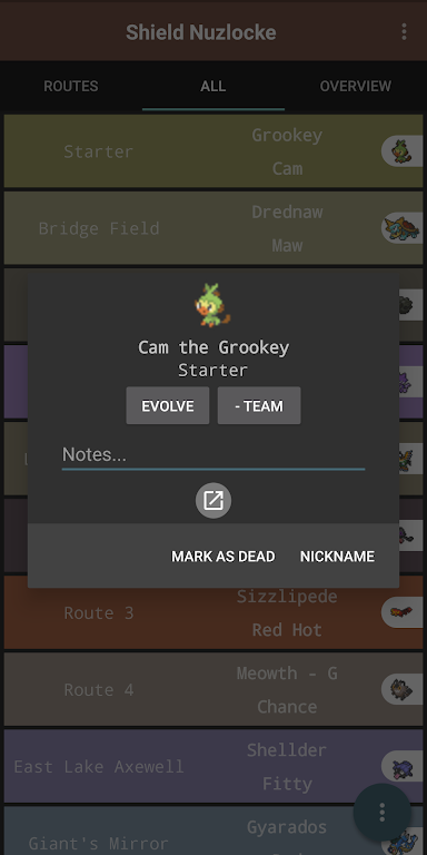 Route Chart - Nuzlocke Tracker - No Ads应用截图第3张