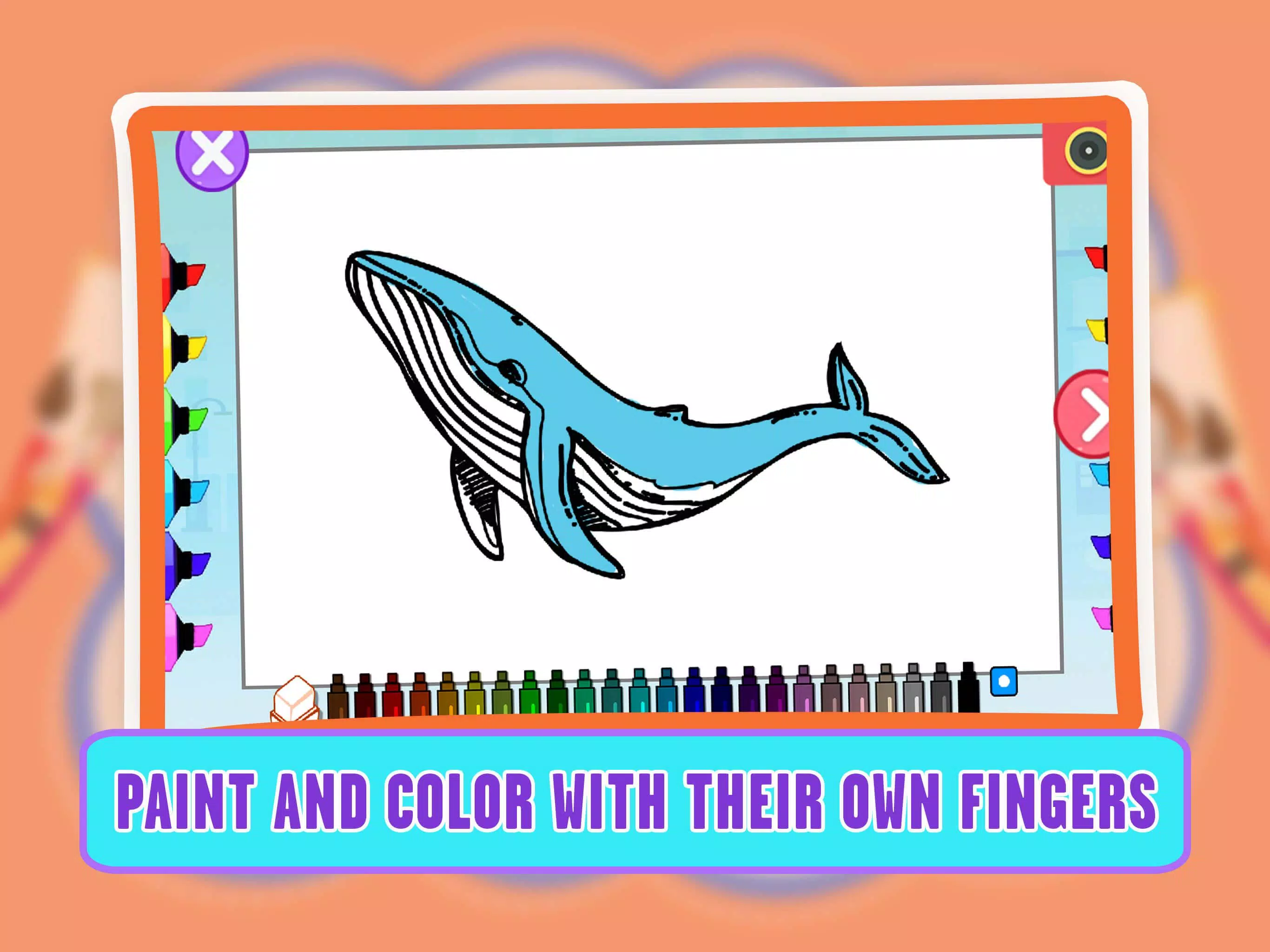 Learning Animal Coloring Games Captura de pantalla 2