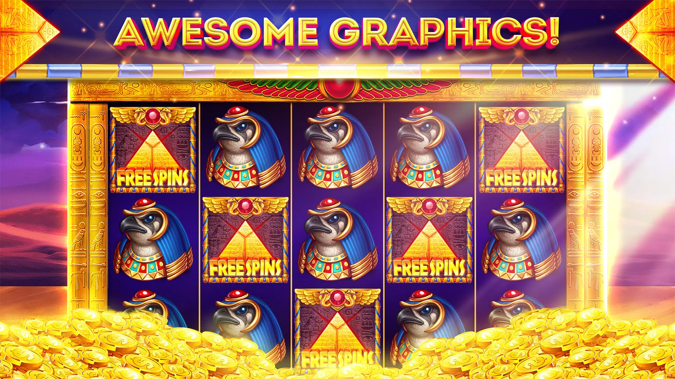 Pharaohs of Egypt Slots Casino স্ক্রিনশট 1