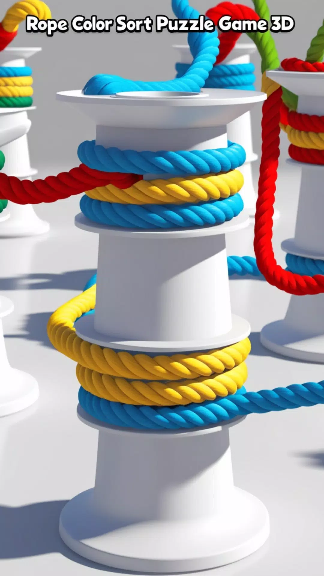 Rope Color Sort Puzzle Game 3D 스크린샷 1