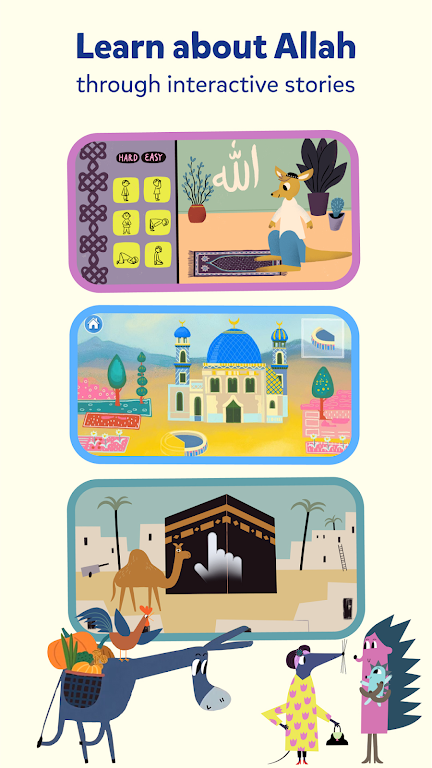 Miraj Muslim Kids Books Games Captura de pantalla 1