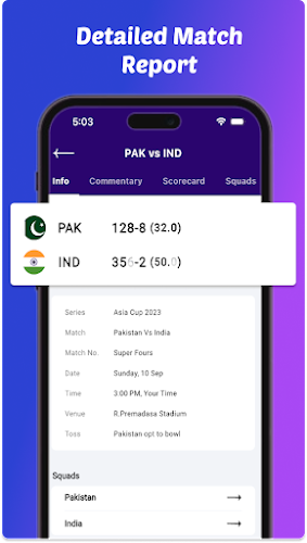 CrickZone: Live Cricket Scores स्क्रीनशॉट 0