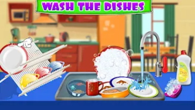 Kitchen Cleaning House Games ဖန်သားပြင်ဓာတ်ပုံ 0