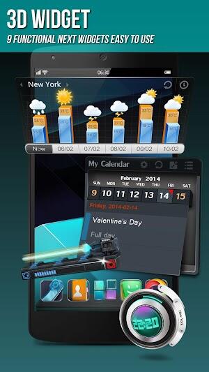 Next Launcher 3D Shell apk ระดับพรีเมียม