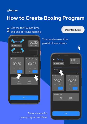 Bezuur Boxing Interval Timer ภาพหน้าจอ 2