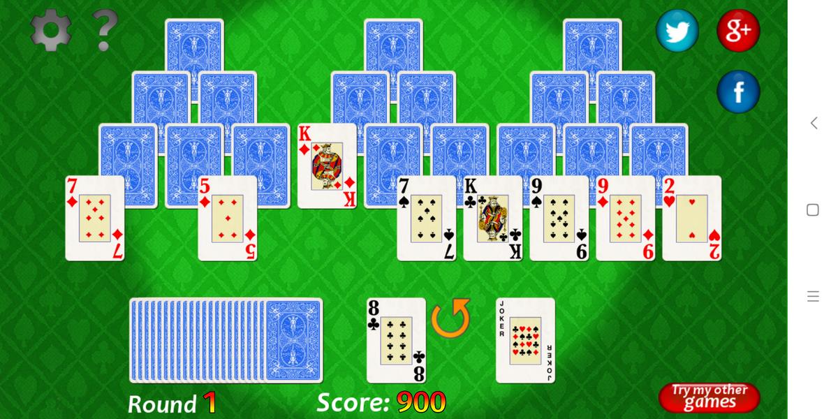 Vegas Solitaire TriPeaks Tangkapan skrin 2