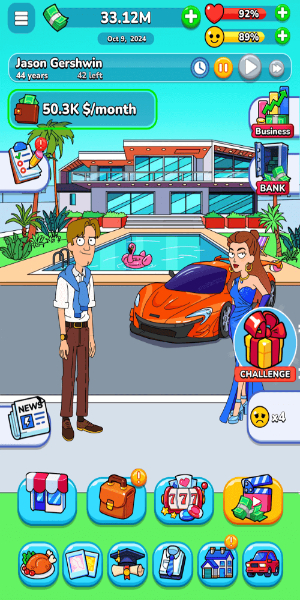 Mr.Billion: Idle Rich Tycoon স্ক্রিনশট 1