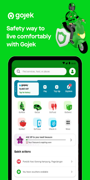 Gojek - Transportasi & Makanan Captura de pantalla 1