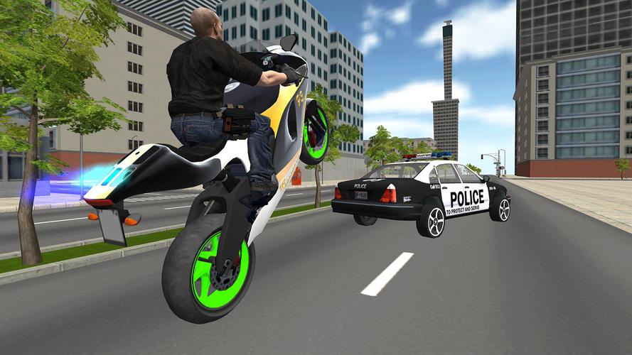 Bike Driving: Police Chase スクリーンショット 1