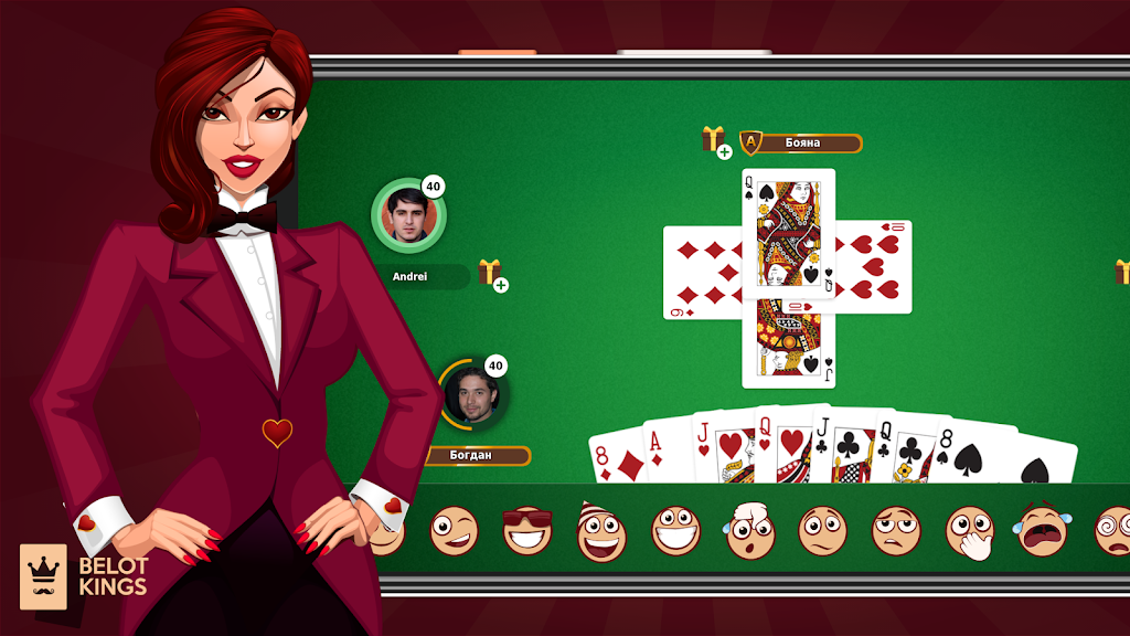 Belot Kings - Free Classic Belote - Bridge 스크린샷 0