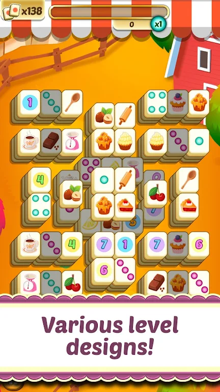 Mahjong Solitaire Cupcake Bake应用截图第2张