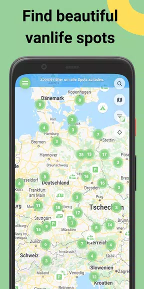 Camping App: StayFree Vanlife Screenshot 1
