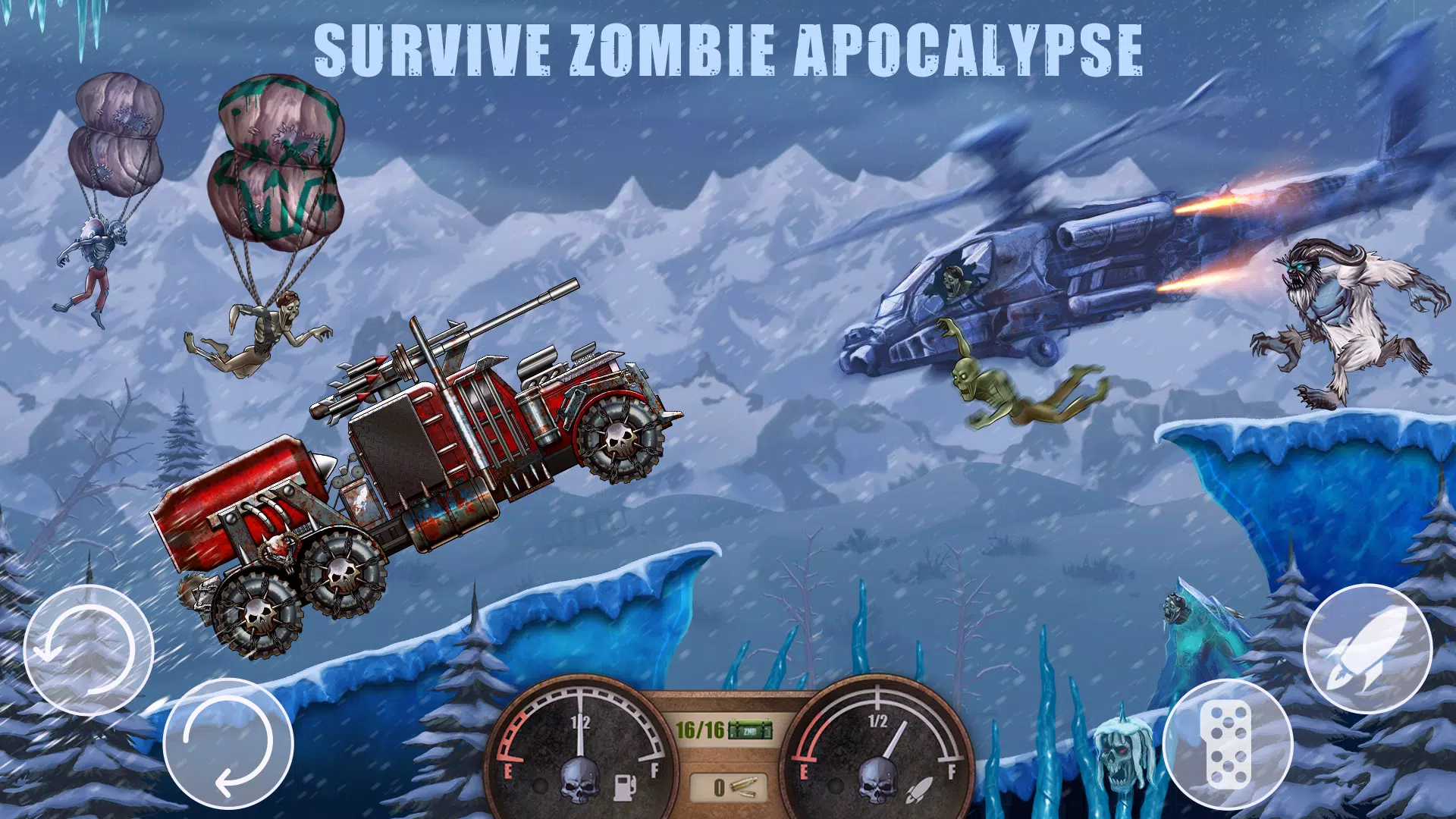 Zombie Hill Racing ภาพหน้าจอ 1