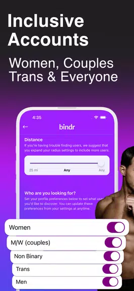 Bindr: Bisexual Dating & Chat Скриншот 2