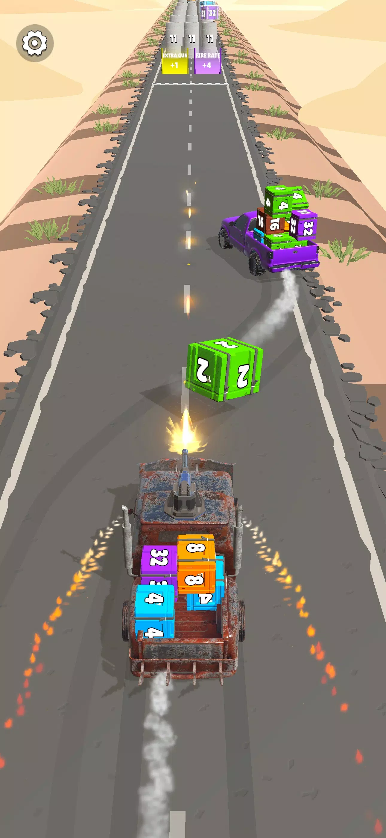 Car Rush 2048 ဖန်သားပြင်ဓာတ်ပုံ 3