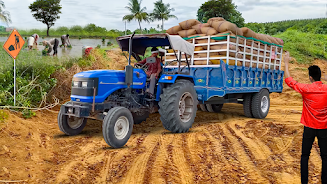 Cargo Tractor Trolley Game 22 ภาพหน้าจอ 1