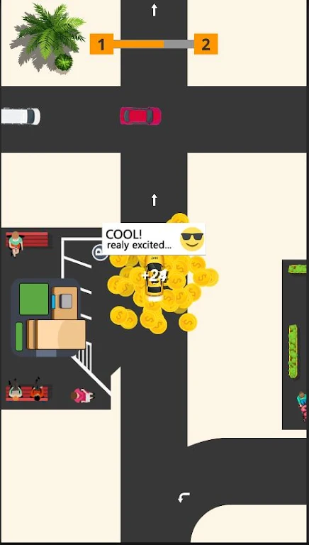 Idle Taxi: Driving Simulator Ảnh chụp màn hình 1