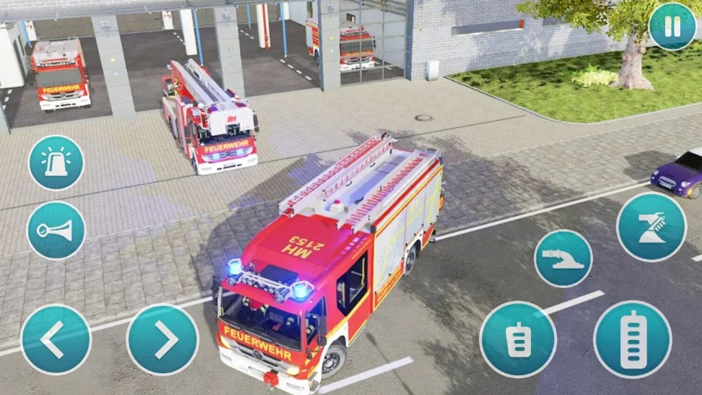 Emergency Police Fire Truck 3d Captura de tela 3