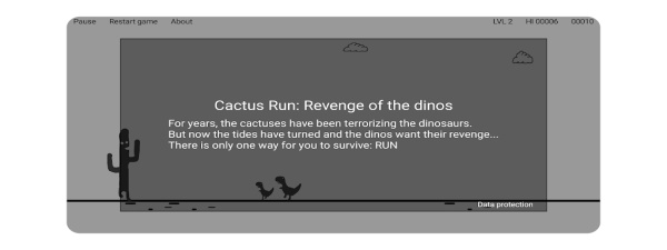 Cactus Run Classic - Dino jump 스크린샷 0