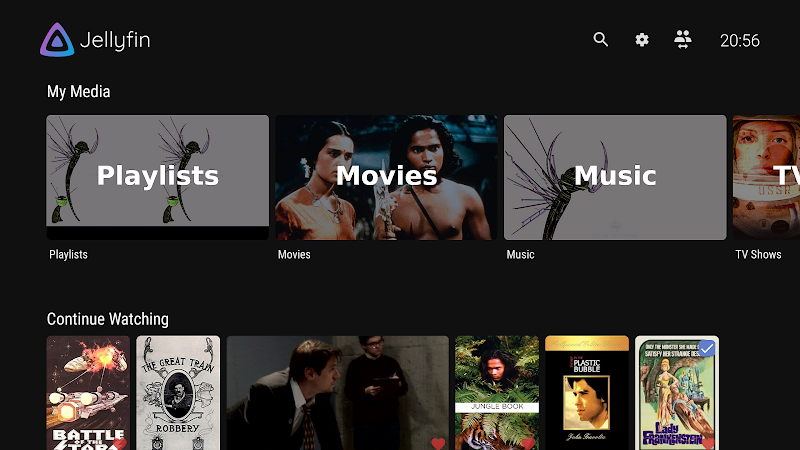 Jellyfin for Android TV Ekran Görüntüsü 0