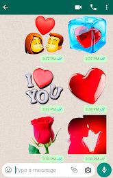 Romantic Stickers for WhatsApp Ảnh chụp màn hình 0