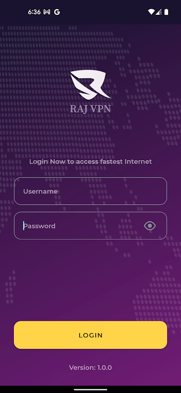 Raj VPN Ảnh chụp màn hình 0