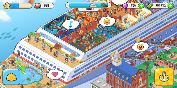 My Cruise: Idle ship Tycoon स्क्रीनशॉट 1